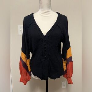 Black Bohemian Top by Fate